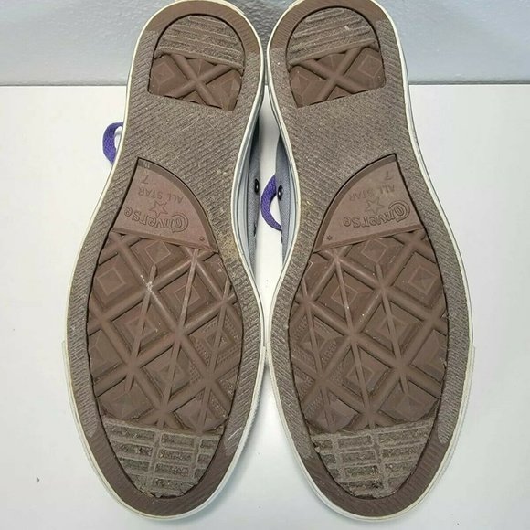 Converse All Star Chuck Taylor Low OX Women's Size 9 Purple Gray Shoes - Picture 3 of 9